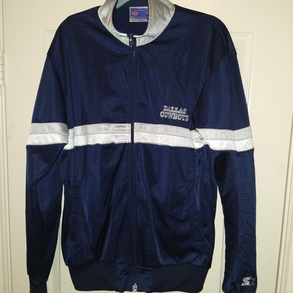 Vintage NFL Starter Dallas Cowboys Full Zip Jacket Men's sz XL.